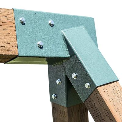 China Vertical/Horizontal/Indoor Outdoor Wood End Swing Patio Wood Powder Swing Heavy Duty Green Bracket for sale