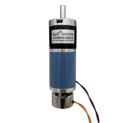 China 45mm DC Gear Motor 12V/24V Low Speed ​​28W Low Speed ​​High Torque With Brake for sale