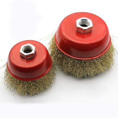 China Cleaning Durac Crimped Cup Steel Wire Brush for sale