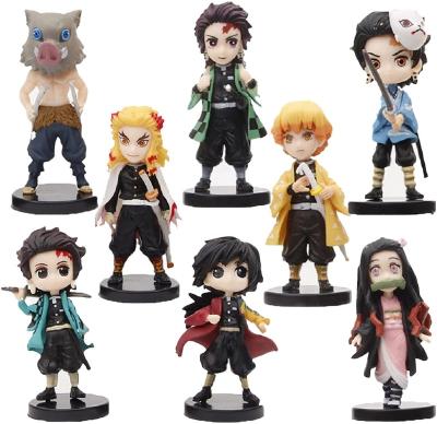 China Toy Custom Action Figure Anime Collectible Figure Doll Toys Zenyi Tanjiro Nidouzi Kyojiro Inosuke TomiokaYoshiyo Cartoon for sale