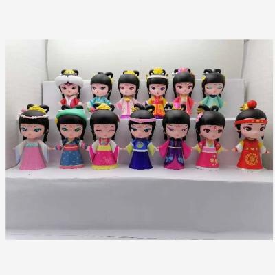 China PVC Blind Box Dream In Red Mansions Colorful Plastic Toys With Box Packing Ornaments for sale