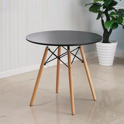 China Foldable Small Round Shaped Outdoor Beach Table With Wooden Material For Home And Cafe for sale