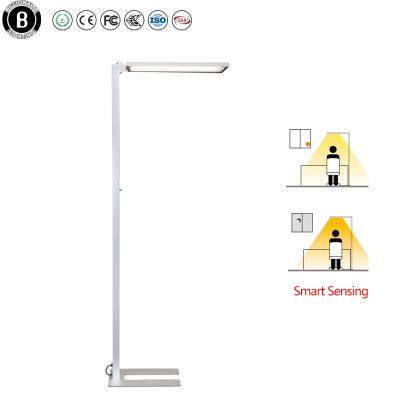 China Modern Indoor Office Lighting Smart Sensing UGR Floor Light Standing Lamps for sale