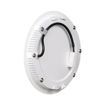 China Desktop New Arrival Slim Flat Aluminum Frame 18w Ceiling Recessed Led Round Panel Light for sale