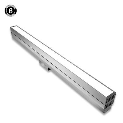 China Indoor Office Desk Lighting Suspended Linear Led Ceiling Light Fixture for sale