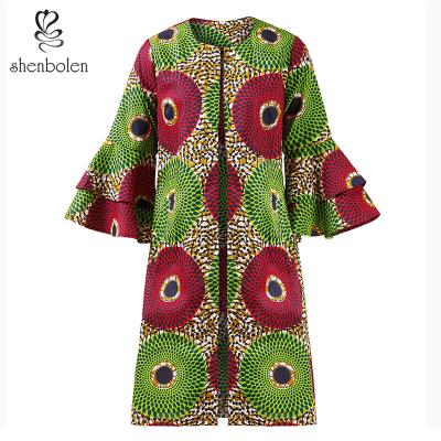 China Cotton 2020 shenbolen african jacket women classic african printing women's jacket for sale