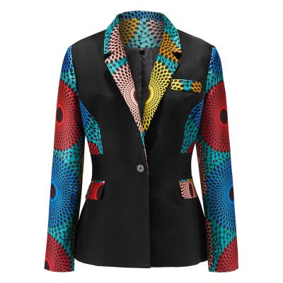 China New Design V-Neck Women's Formal Jacket Ladies Button Waist Suit Jacket Simple Ladies Plus Jacket for sale