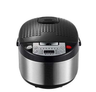 China Fashionable 5kg 5l Diamond Pattern Top Lid 4 Display 1.8l Digital Led Electric Multi Function Rice Cooker for sale