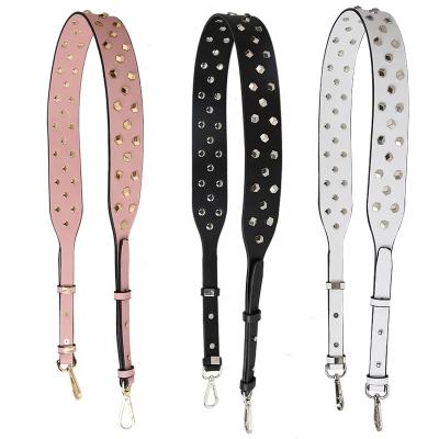 China For Bag / For Phone Case Rivet Nail Silver Gold Glitter Leather Adjustable Strap For Handbag Bag for sale