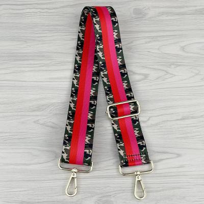 China Women's Bag Strap 5cm Replacement Bag Straps Ink New Fashionable Patterns Geometric Flower Painting Accessories for sale