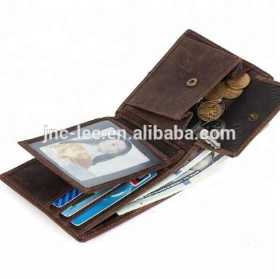 China Vintage Guangzhou leather wallet factory custom rfid wallets for men for sale