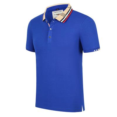 China High Quality Fabric Men's Anti-Wrinkle Fiber Polo Shirt 50%cotton 50%Polyester for sale