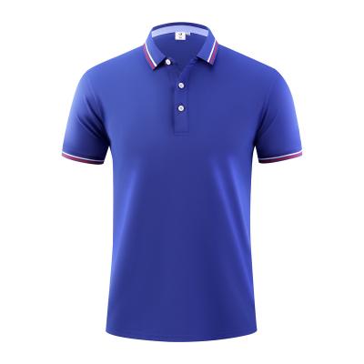 China 2022High-quality Anti-wrinkle Icesilk Fabric Men's Polo Shirt for sale