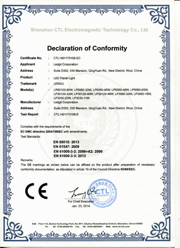 CE - Jiangsu XGL Optoelectronics Co., Ltd.