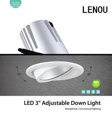 China Warm White Bathroom / Kitchen LED Downlights High Brightness 140 lm/W for sale