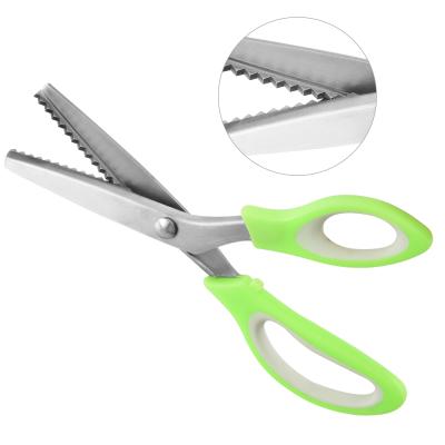 China Universal Scissors Mini Pinking Shears Pinking Cutting Stainless Steel Lace Trimming Diy Serrated Scissors for sale