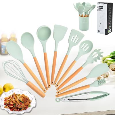 China Viable hot sale kitchen cozinh tools utensil silicon kitchen utensils kitchen accessories silicone cookware set for sale