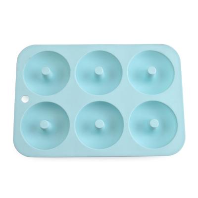 China Wholesale Viable Donut Maker Round Shape Silicone Donut Maker Cake Chocolate Cheese Silicone Baking Mold Tools for sale