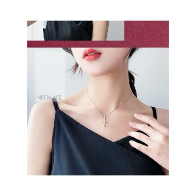 China Fashion High Quality Women's Cross Item Instagram Hot Selling 2021 Designer Style Gold Plated 925 Sterling Silver Jewelry Necklace for sale