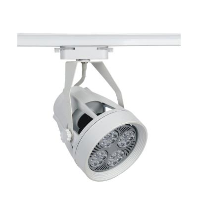 China Clothing Store Showroom / Etc Commercial Narrow Beam Ar111 Track Light LED Ceiling Rail Lamp 3 Modern Whites for sale