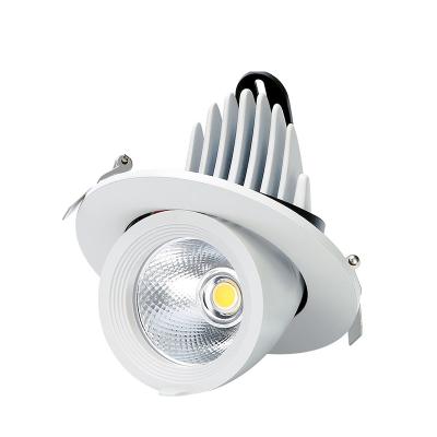 China Ressessed LED Down Flexible Light Fixtures and Rotating Gimbal Downlight Fixture for sale