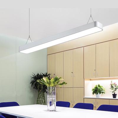 China Pendant Fixture Led Pendant Light LED Strip 48/72W Suspended Fixture Led Pendant Ceiling Lamp 5.5*120*30/25cm for sale