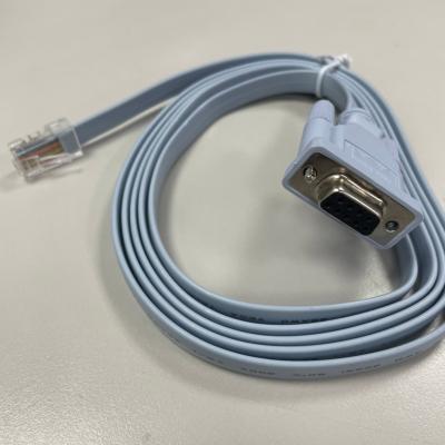 China Computer/PC/Laptop Male RS232 (DB9) RJ45 To PLUG 1.83M BLUE Ribbon Cable for sale