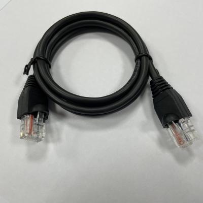 China Consumers CAT 5E ROUND CABLE 24AWG 8P8C US PLUG G/F 2M BLACK for sale