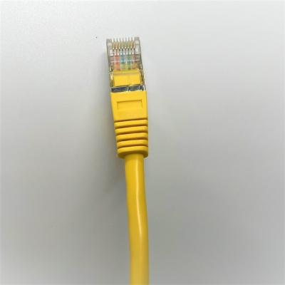 China Consumer Factory Patch Cord Cable CAT5E UTP RJ45 8P8C 4PAIR 26AWG 2M YELLOW for sale