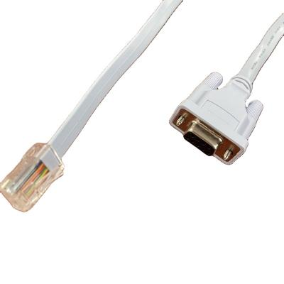 China Computer/PC/Laptop Male RS232 (DB9) RJ45 To PLUG 1.83M Flat Cable for sale