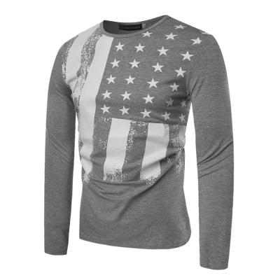 China Anti-pilling Men Sport Printed Long Sleeve T-Shirts Wholesale for sale