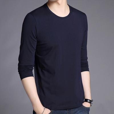 China Anti-pilling Custom Made 100% Cotton Men's Long Sleeve T-Shirt for sale