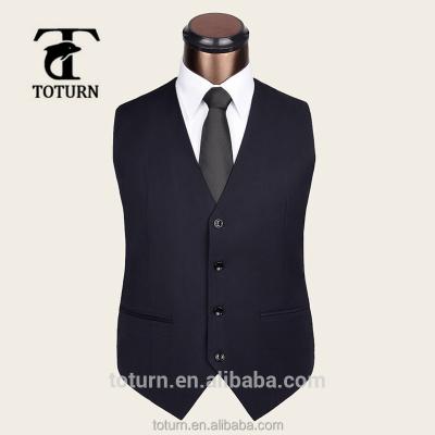 China 2016 new style design anti-shrink western style design shopping mall restaurant waiter outfits vest vest for men for sale