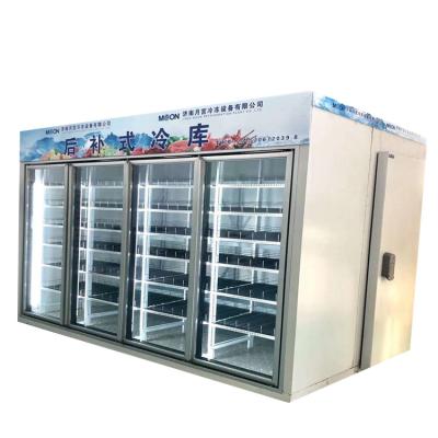 China All Glass Milk Cold Room Supermarket Display Door Display for sale