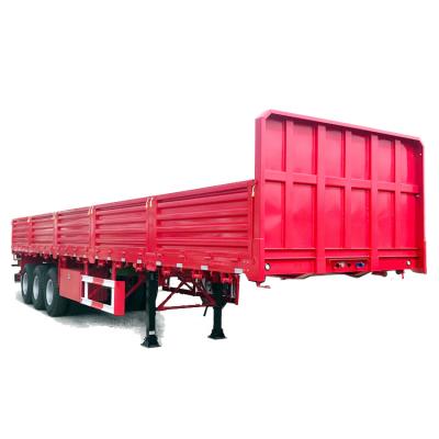 China 40/60 Ton Side Wall Semi-Trailer For Steel HOT SALE 3-Axle Containers / Cargo Transportation for sale