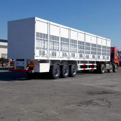 China Other Transport Livestock Trailers 13.5*2.5*3.7m 3 Axle Animal Transport Semi Trailer for sale