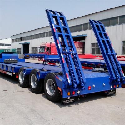 China Heavy Duty Truck Trailer 60t 50t Low Bed Semi Trailer for sale