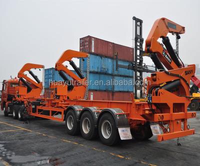 China Other Huayu Trailers Manufacturer 20FT Container Trailer Side Pusher 40FT Automatic Semi Trailer for sale