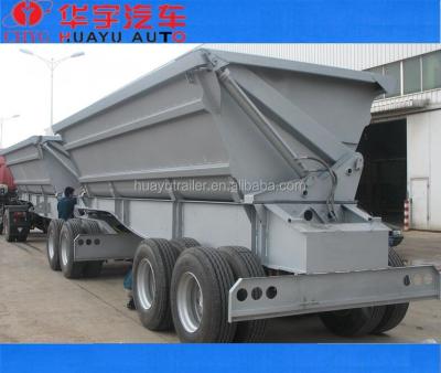 China Heavy duty semi truck trailer 80T 90T 100T VAN dump trailer for sale