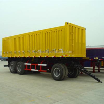 China Huayu Other Trailers Tipper Drawbar Full Trailer Manufacturer With Turntable for sale