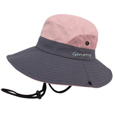 China Boonie Safari Hat Summer UPF Image Women Wide Brim Sun Hats Outdoor Hunting Fishing Bucket Hat for sale