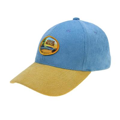 China Wholesale JOINT Corduroy Printing Logo Patches Hot Sale Baseball Cap for sale