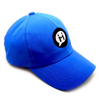 China COMMON Soft Polyester Blue Embroidery Sports Flat Hats And Cap for sale