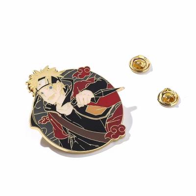 China Medal Luminous Anime Pin Game Brooch Europe Star Painting Enamel Metal Commemorative Badge for sale