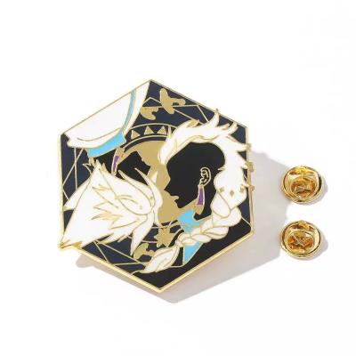 China Europe animation jewelry god brooch peripheral comic two-dimensional original factory badge metal brooch direct sales for sale