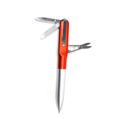 China Promotional pen 3 in 1 new style multi function triple pen with knife for sale