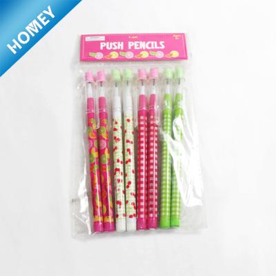 China office & Custom Printed School Pencil Bullet Pencil Push Point Pencil for sale