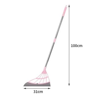 China 2021 fashionable new style long handle plastic broom and broom dustpan set for sale