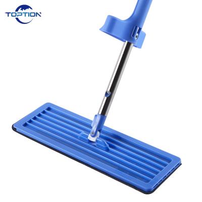 China Free Spin Microfiber Squeeze Jet Spin Mop Floor Magic Mop Cleaner Hand Free Spin Flat Mop With White Card Wash for sale