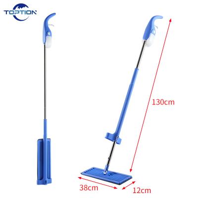 China Sustainable Floor Cleaner Spinning Microfiber Flat Wipe Magic Sound Magic Spray Mop Spinning Free Hand Squeeze Mop for sale